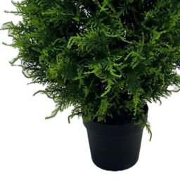 Leaf Cypress Cedar Topiary Tree UV Resistant Outdoor 150cm in Green - thumbnail 3