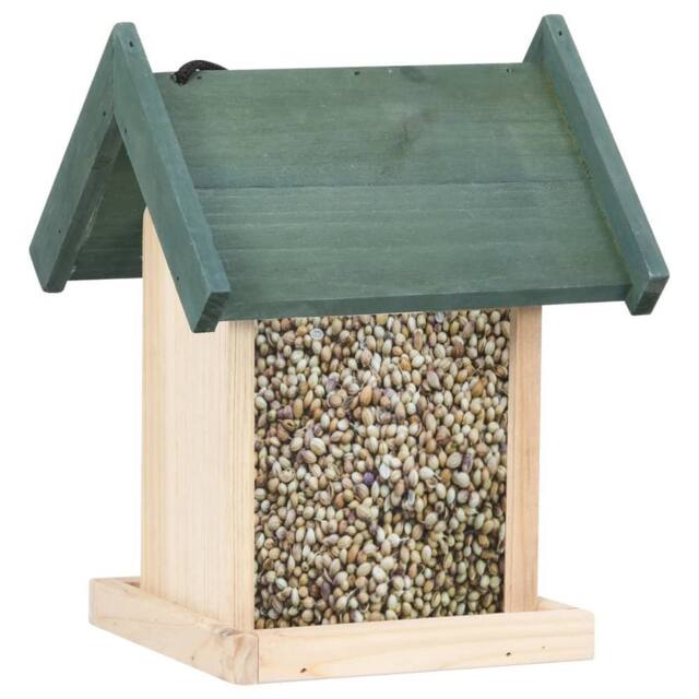 Berkfield Home Beautiful Bird Feeders 4 pcs Firwood in Beige - image 1