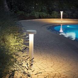 Netlighting Tesla 4 Light Outdoor Bollard Light White IP44 - thumbnail 2