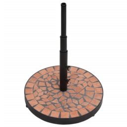Berkfield Home Parasol Base Terracotta Round 12 kg in Brown - thumbnail 3