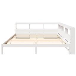 Berkfield Home Bookcase Bed without Mattress White 180x200 cm Solid Wood Pine - Size: Super King - thumbnail 5