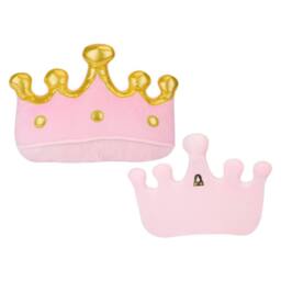 VFM e-Store Wall Decoration Plush Crown Plush Gift 34cm x 42cm Pink X 1 - Size: 34 cm x 42 cm - thumbnail 1