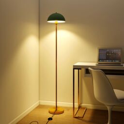 "Costway 64"" Floor Lamp Modern Standing Lamp with Adjustable Lamp Head in Green" - thumbnail 6