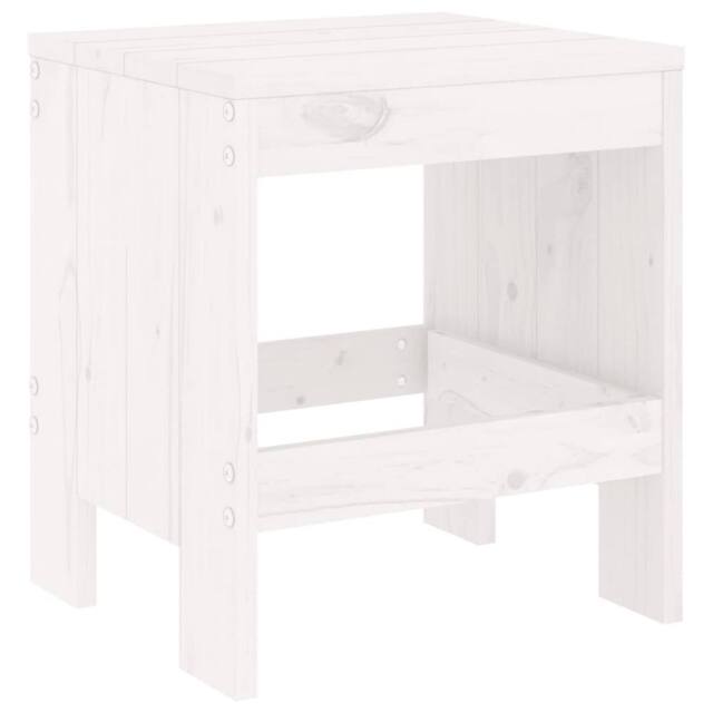 Berkfield Home Garden Stools 2 pcs White 40x36x45 cm Solid Wood Pine - Size: 40 x 36 x 45 cm - image 1