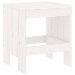 Berkfield Home Garden Stools 2 pcs White 40x36x45 cm Solid Wood Pine - Size: 40 x 36 x 45 cm - thumbnail 6