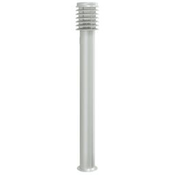 Berkfield Home Outdoor Floor Lamp with Outlet Silver 110cm Stainless Steel - thumbnail 4