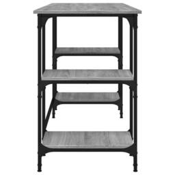 Berkfield Home Desk Grey Sonoma 140x50x75 cm Metal & Engineered Wood - Size: 140 x 50 x 75 cm - thumbnail 6