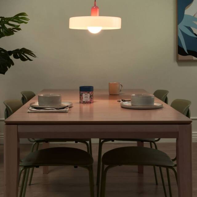 Wyld and Coco Pendant Lamp White Glass Shade Inner Globe Spherical Pendant Light - image 1