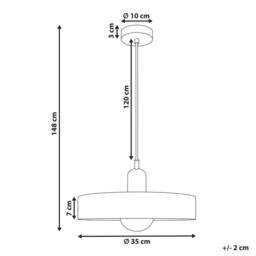 Wyld and Coco Pendant Lamp White Glass Shade Inner Globe Spherical Pendant Light - thumbnail 3