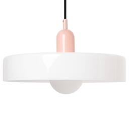 Wyld and Coco Pendant Lamp White Glass Shade Inner Globe Spherical Pendant Light - thumbnail 2