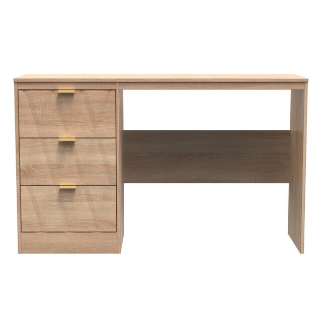 Ready Assembled 2 U Washington 3 Drawer Desk (Ready Assembled) in Light Oak - image 1