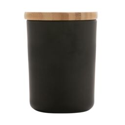 Ukiyo Deluxe Jasmine Bamboo Scented Candle in Black - thumbnail 2
