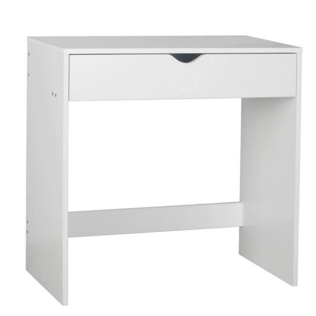 Havendro White Wooden Dressing Table Vanity Computer Desk Bedroom Furniture - image 1