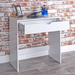 Havendro White Wooden Dressing Table Vanity Computer Desk Bedroom Furniture - thumbnail 2