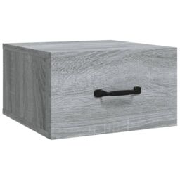 Berkfield Home Wall-mounted Bedside Cabinet Grey Sonoma 35x35x20 cm - Size: 35 x 35 x 20 cm - thumbnail 2