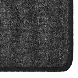 Berkfield Home Carpet Runner Anthracite 50x200 cm in Black - Size: 100 cm diameter - thumbnail 3