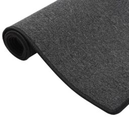Berkfield Home Carpet Runner Anthracite 50x200 cm in Black - Size: 100 cm diameter - thumbnail 2