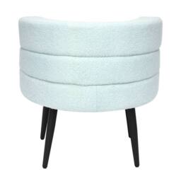 Alivio Sherpa Sofa Chair for Living Room Dining Room Makeup Office Reception in Baby Blue - thumbnail 3
