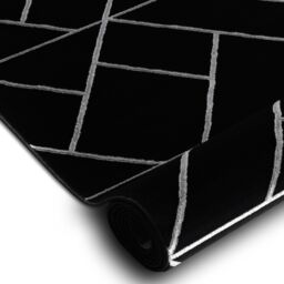 RugsX Exclusive Emerald Runner in Black - Size: 70 cm x 110 cm - thumbnail 2