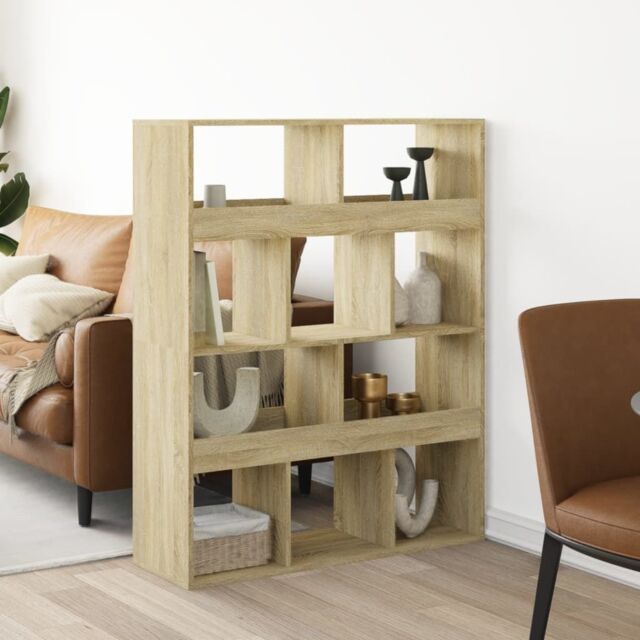 Berkfield Home Room Divider Sonoma Oak 100x33x125.5 cm Engineered Wood in Brown - image 1