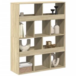 Berkfield Home Room Divider Sonoma Oak 100x33x125.5 cm Engineered Wood in Brown - thumbnail 3