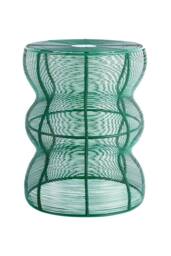 PRESENT TIME Leitmotiv Iron Side Table Cuerda Onda - Retro Green - thumbnail 1