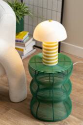 PRESENT TIME Leitmotiv Iron Side Table Cuerda Onda - Retro Green - thumbnail 3