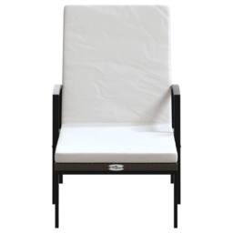 Berkfield Home Sun Loungers 2 pcs with Table Poly Rattan Brown - thumbnail 4