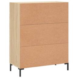 Berkfield Home Sideboard Sonoma Oak 69.5x34x90 cm Engineered Wood in Light Tan - thumbnail 8