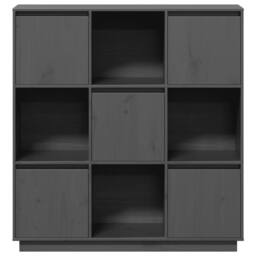 Berkfield Home Highboard Grey 110.5x35x117 cm Solid Wood Pine - thumbnail 6