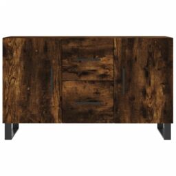 Berkfield Home Sideboard Smoked Oak 100x36x60 cm Engineered Wood in Brown - Size: 100 x 36 x 60 cm - thumbnail 6