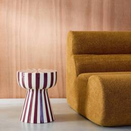 sweeek Side table, coffee table, bedside table, enamelled steel two-tone in Purple - thumbnail 1