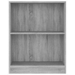 Berkfield Home Bookshelf Grey Sonoma 60x24x74.5 cm Engineered Wood - thumbnail 4