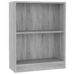 Berkfield Home Bookshelf Grey Sonoma 60x24x74.5 cm Engineered Wood - thumbnail 2