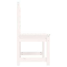 Berkfield Home Beautiful Garden Bench White 109 cm Solid Wood Pine - thumbnail 5