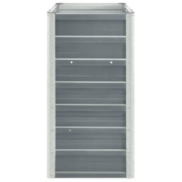 Berkfield Home Garden Raised Bed Galvanised Steel 240x40x77 cm Grey - Size: 240 x 40 x 77 cm - thumbnail 4