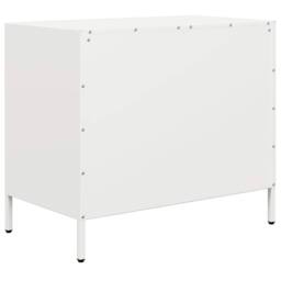 Berkfield Home Sideboard¬†White 68x39x58.5 cm Cold-rolled Steel in White - thumbnail 7