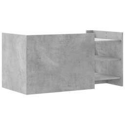 Berkfield Home Durable Coffee Table Concrete Grey 100x50x50 cm Engineered Wood - Size: 100 x 50 x 50 cm - thumbnail 6