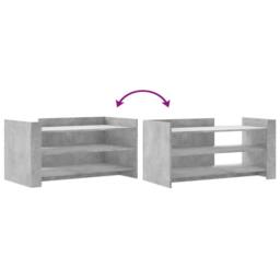 Berkfield Home Durable Coffee Table Concrete Grey 100x50x50 cm Engineered Wood - Size: 100 x 50 x 50 cm - thumbnail 7