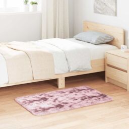 Berkfield Home Shaggy Rug High Pile NAVARRA Dusty Pink 60x100 cm Polyester - Size: Medium - thumbnail 1