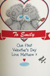 Personalised Memento Company Women's Personalised Me to You Couple Pillar Candle in Off-White - thumbnail 3