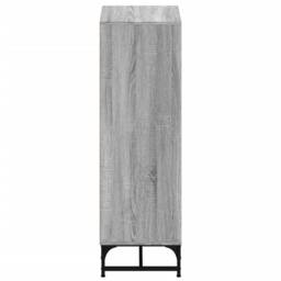 Berkfield Home Highboard with Glass Doors Grey Sonoma 35x37x120 cm - Size: 35 x 37 x 120 cm - thumbnail 7