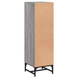 Berkfield Home Highboard with Glass Doors Grey Sonoma 35x37x120 cm - Size: 35 x 37 x 120 cm - thumbnail 8