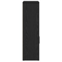 Berkfield Home Bookcase Black Oak 60x24x85 cm Engineered Wood - Size: 60 x 24 x 85 cm - thumbnail 6