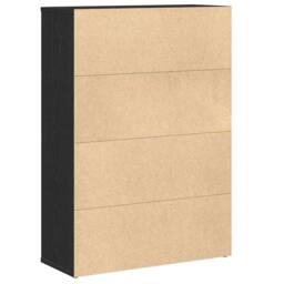 Berkfield Home Bookcase Black Oak 60x24x85 cm Engineered Wood - Size: 60 x 24 x 85 cm - thumbnail 7