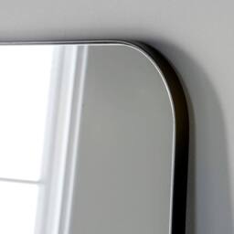Yearn Mirrors Minimal Black Mantle Mirror 110(w) x 80cm(h) - thumbnail 2