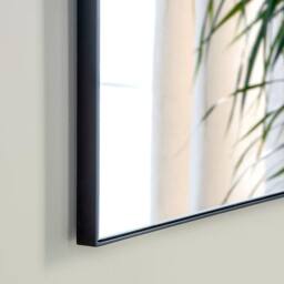 Yearn Mirrors Minimal Black Mantle Mirror 110(w) x 80cm(h) - thumbnail 3