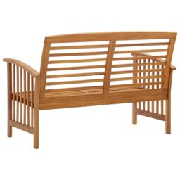 Berkfield Home Garden Bench 119 cm Solid Acacia Wood in Brown - thumbnail 4