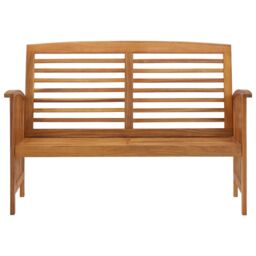 Berkfield Home Garden Bench 119 cm Solid Acacia Wood in Brown - thumbnail 2