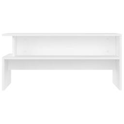 Berkfield Home Coffee Table White 90x55x42.5 cm Engineered Wood - thumbnail 4